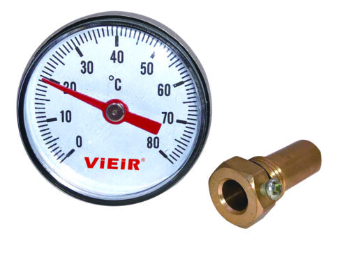 YL18 Термометр с гильзой 1/2 х 120"С""(100шт)