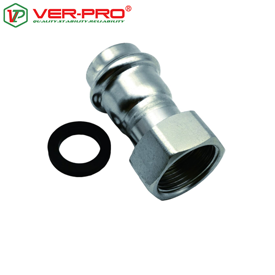 VPSC224 Соединитель с накидной гайкой из нерж.стали (P-G), Ver-pro