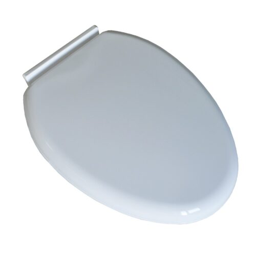 Р05 САНАКС Крышка для унитаза белая пластиковая с микролифтом, удлиненная